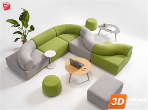 Cafe Furniture Skp Files 